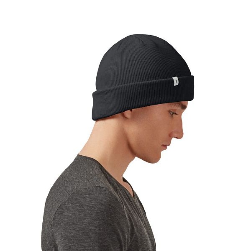 Black Men's On Running Merino Beanie | 7695128_PH