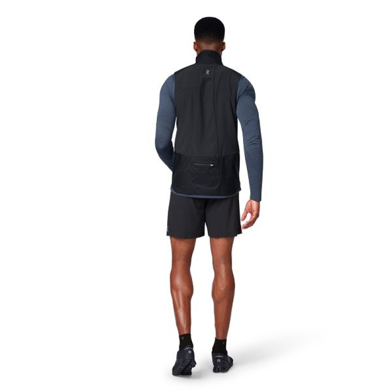 Black Men's On Running Weather Vest | 4892657_PH