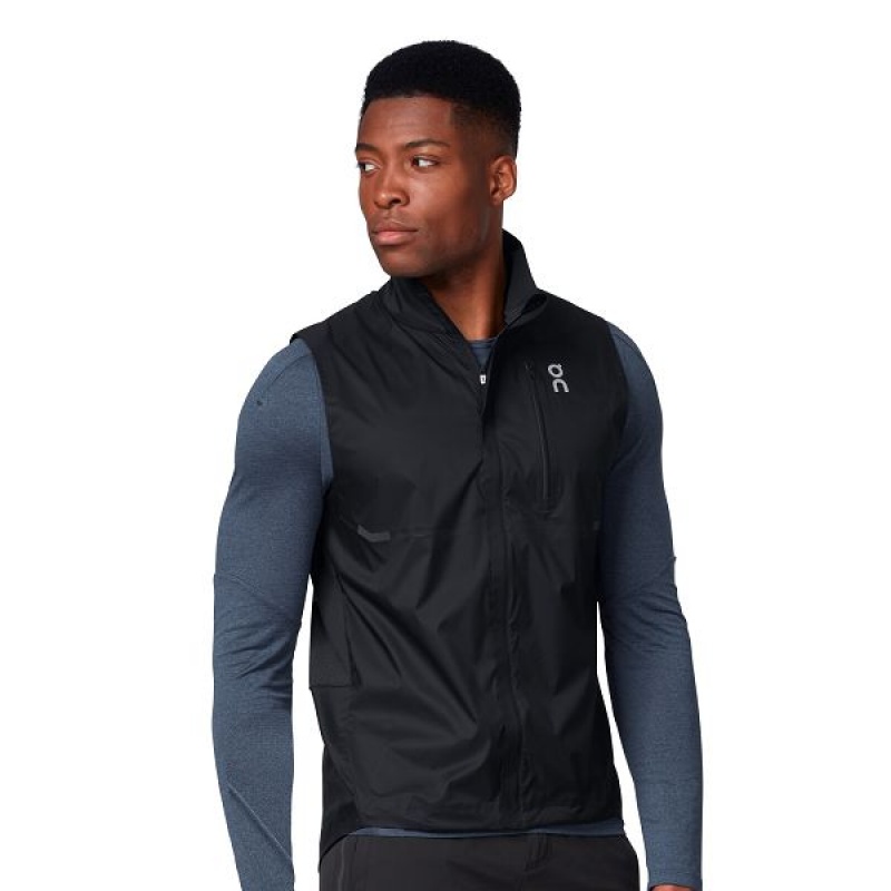 Black Men\'s On Running Weather Vest | 4892657_PH