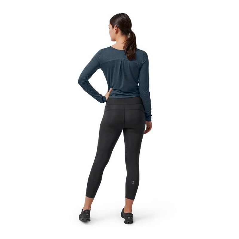 Black Women's On Running 7/8 Pants | 8345617_PH