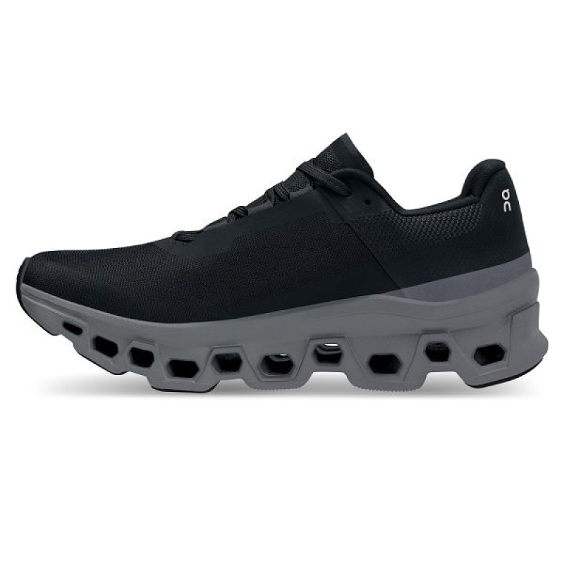 Black Women's On Running Cloudmonster Road Running Shoes | 8967421_PH