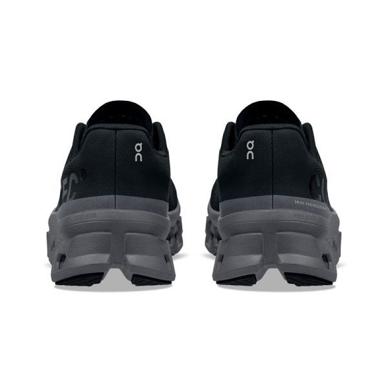 Black Women's On Running Cloudmonster Road Running Shoes | 8967421_PH