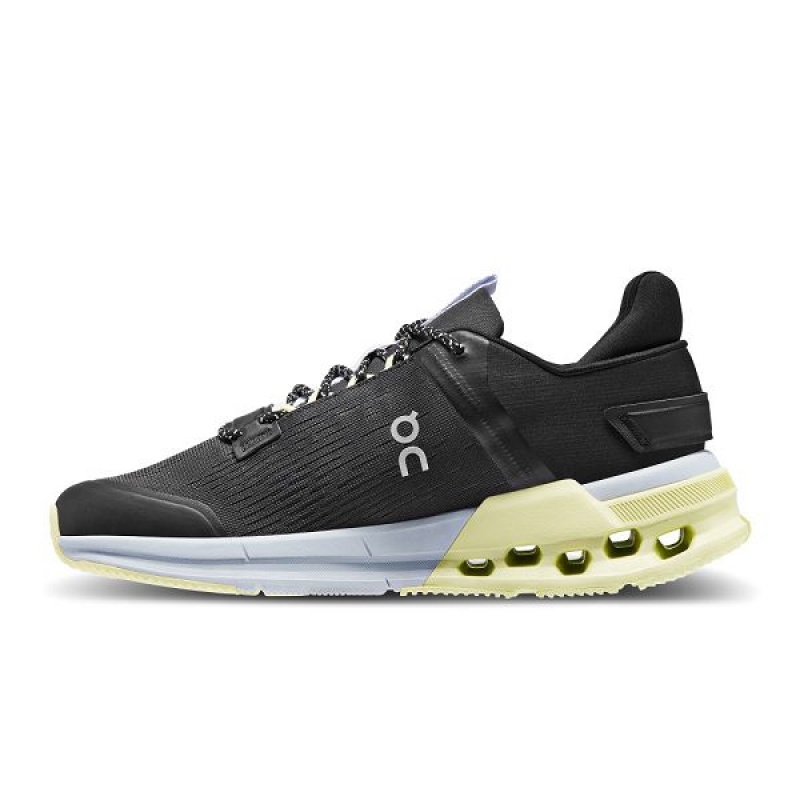 Black Women's On Running Cloudnova Flux Sneakers | 5768920_PH