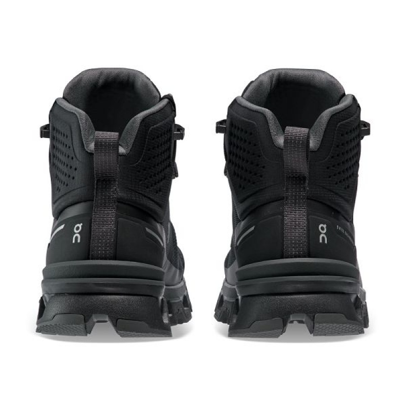 Black Women's On Running Cloudrock 2 Waterproof Hiking Boots | 3890765_PH