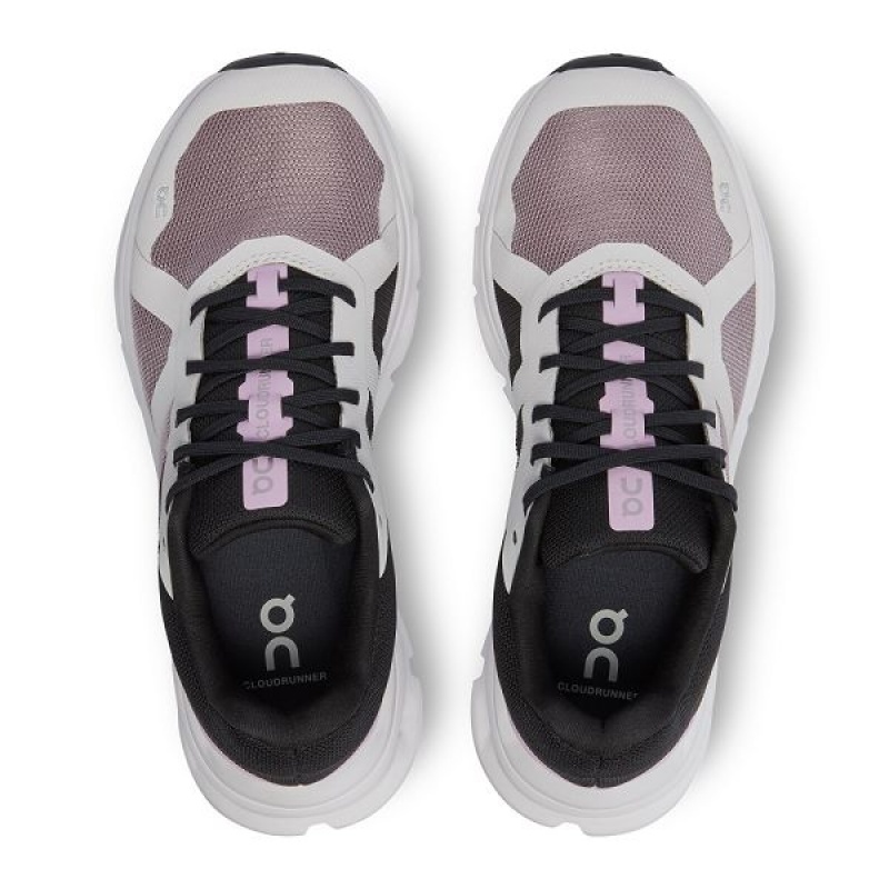 Black Women's On Running Cloudrunner Road Running Shoes | 9508734_PH