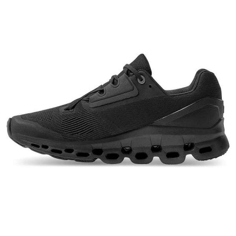 Black Women's On Running Cloudstratus Road Running Shoes | 9538042_PH