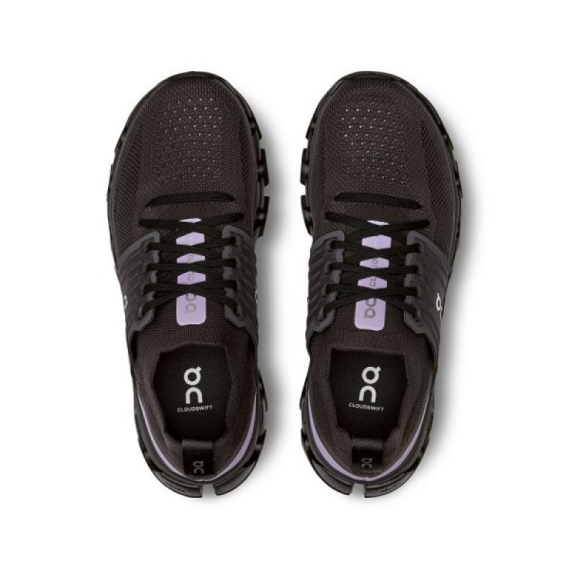 Black Women's On Running Cloudswift 3 Road Running Shoes | 3612804_PH