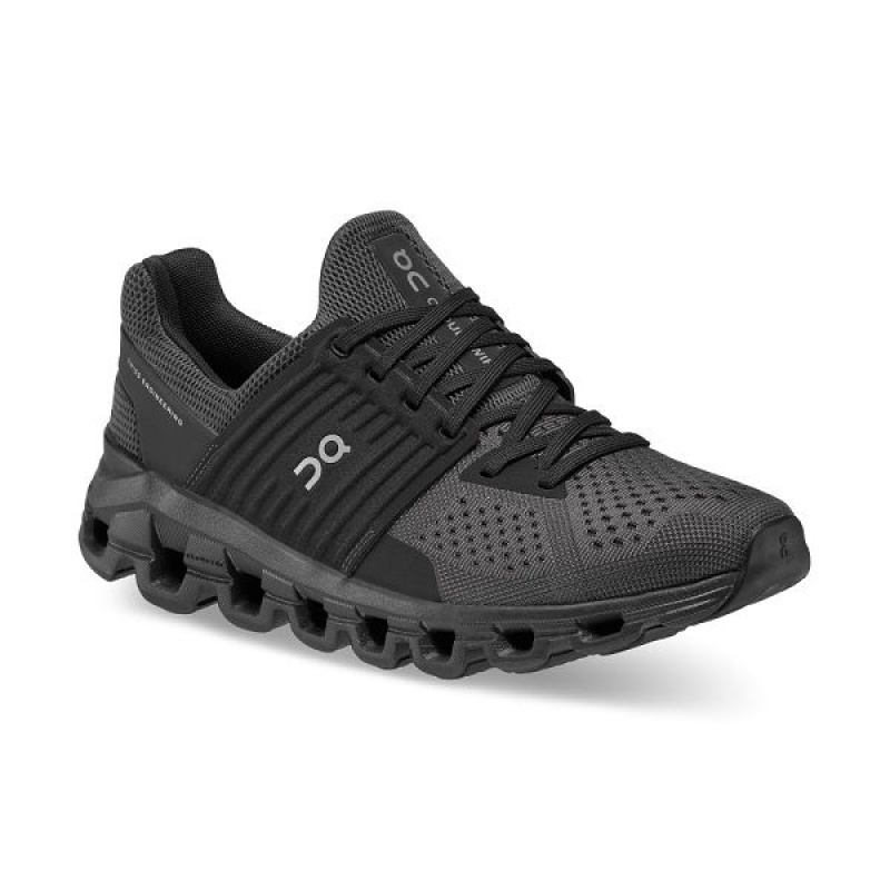 Black Women's On Running Cloudswift Road Running Shoes | 4271568_PH