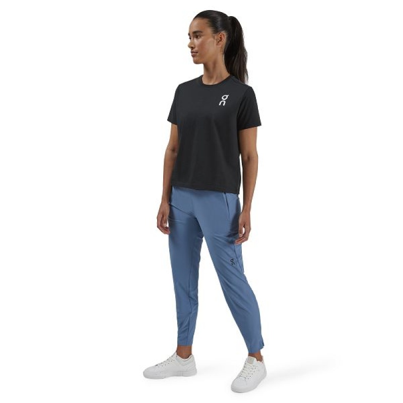 Black Women's On Running Graphic-T 1 T Shirts | 5139872_PH