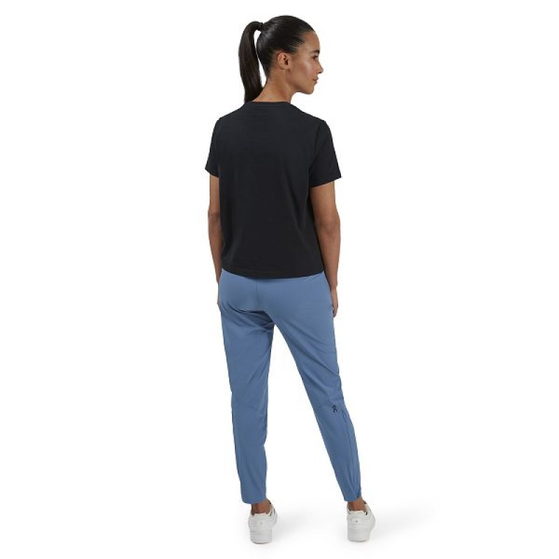 Black Women's On Running Graphic-T 1 T Shirts | 5139872_PH