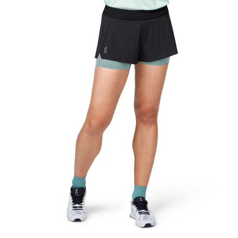 Black Women\'s On Running Running 2 Shorts | 7693824_PH