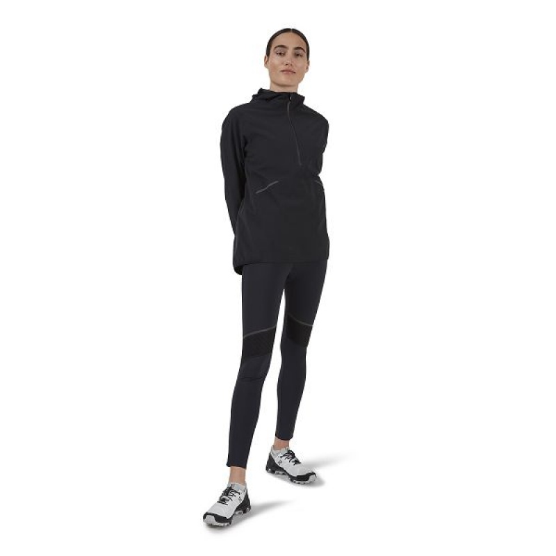 Black Women's On Running Waterproof Anorak Jackets | 3967018_PH