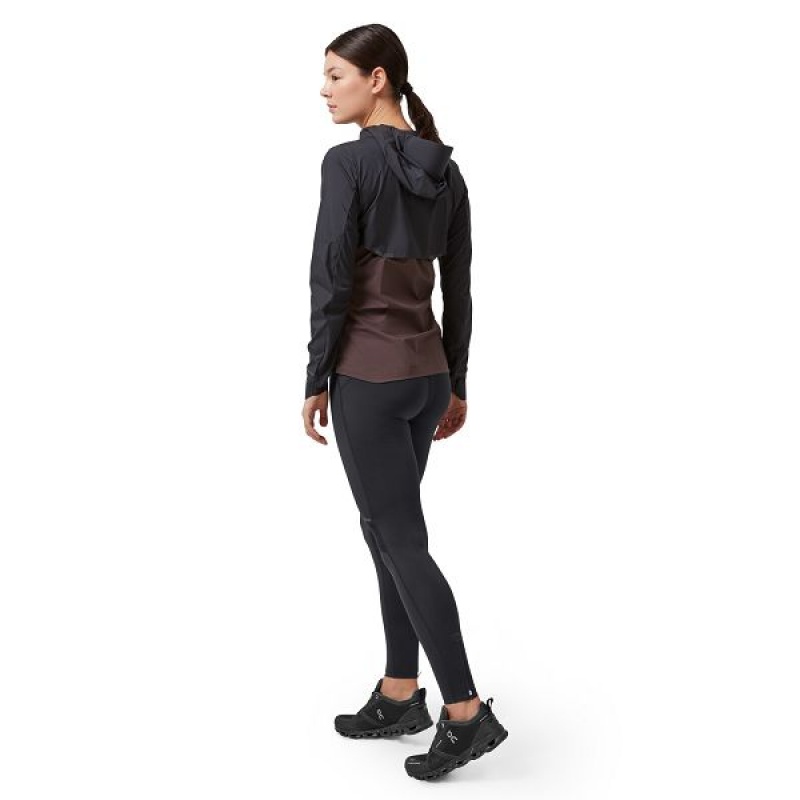 Black Women's On Running Weather Jackets | 5820617_PH