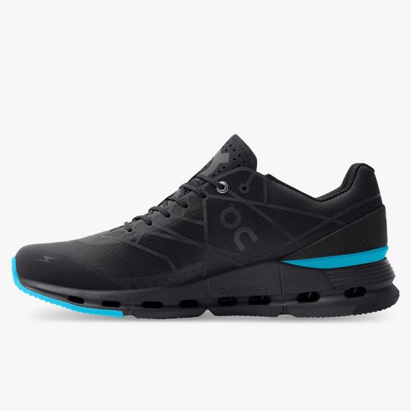 Black / Blue Men's On Running Cloudnova Z5 Sneakers | 9412675_PH