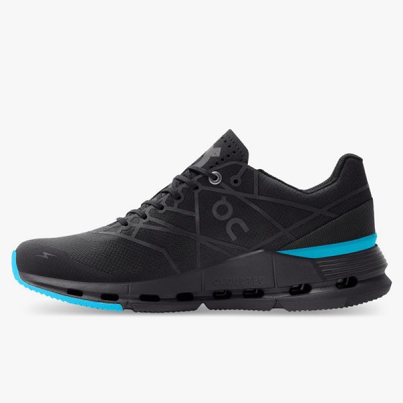 Black / Blue Women's On Running Cloudnova Z5 Sneakers | 864137_PH