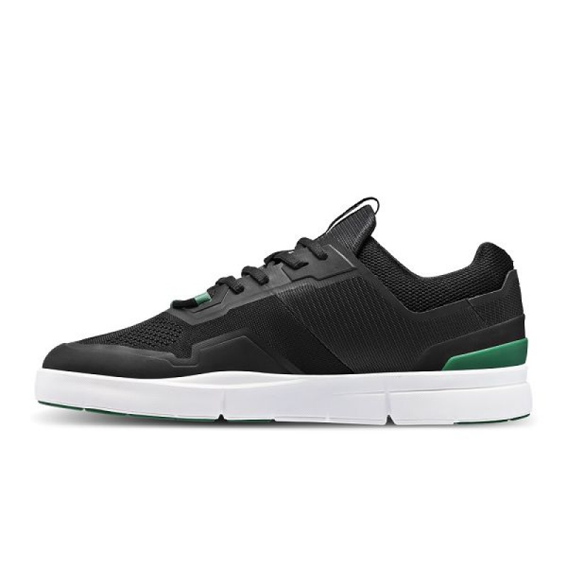 Black / Green Men's On Running THE ROGER Spin Sneakers | 7518420_PH