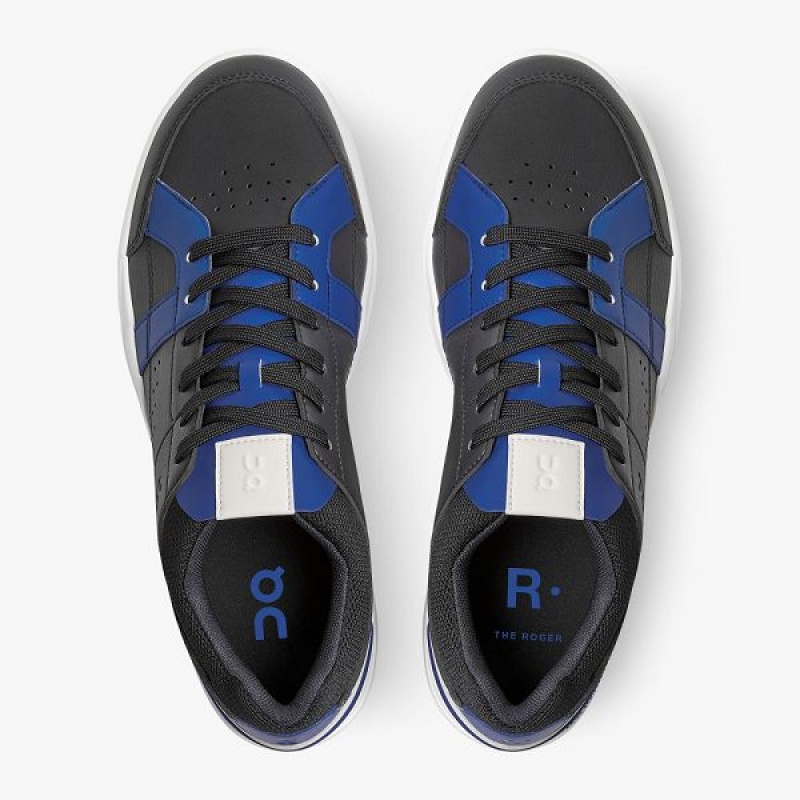 Black / Indigo Men's On Running THE ROGER Clubhouse Sneakers | 8732965_PH