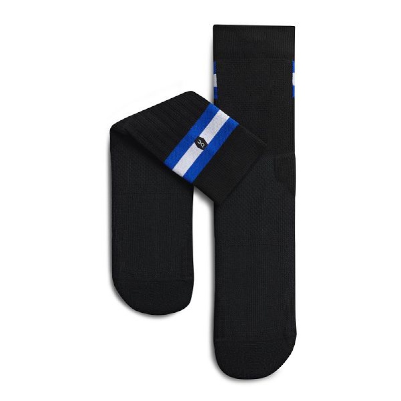 Black / Indigo Men's On Running Tennis Socks | 4197380_PH