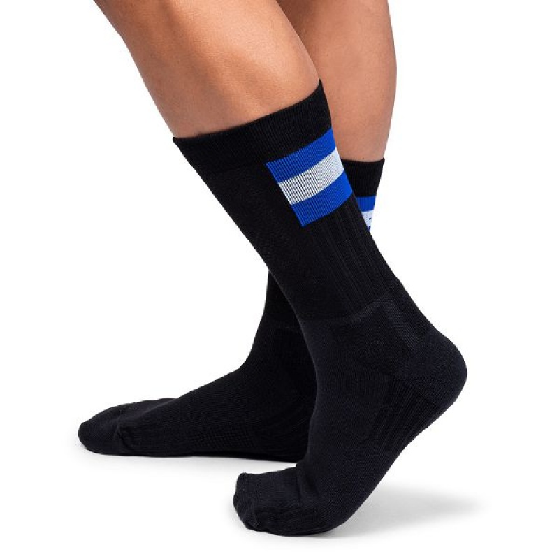 Black / Indigo Men\'s On Running Tennis Socks | 4197380_PH