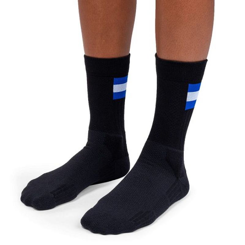 Black / Indigo Women's On Running Tennis Socks | 796341_PH