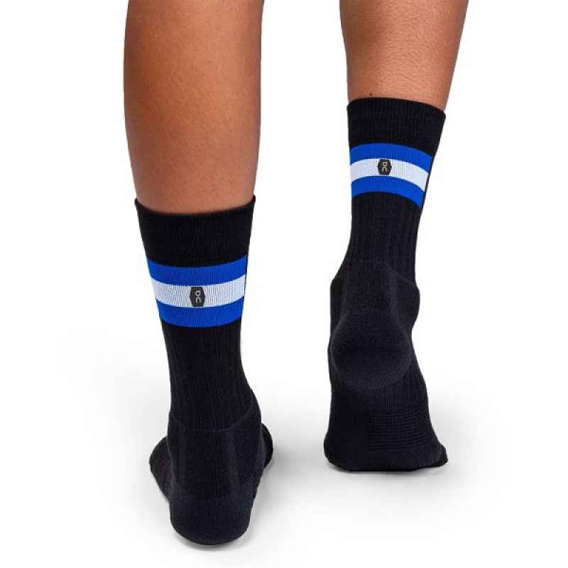 Black / Indigo Women's On Running Tennis Socks | 796341_PH