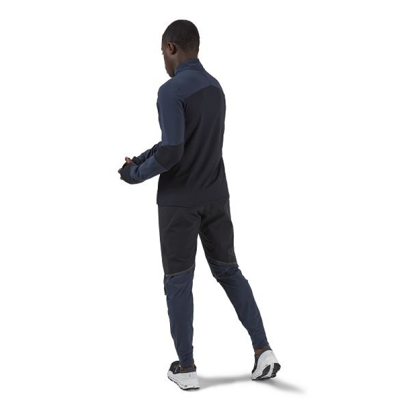 Black / Navy Men's On Running Waterproof Pants | 4972860_PH