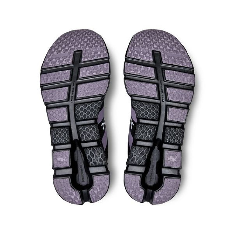 Black / Purple Women's On Running Cloudrunner Road Running Shoes | 4156890_PH