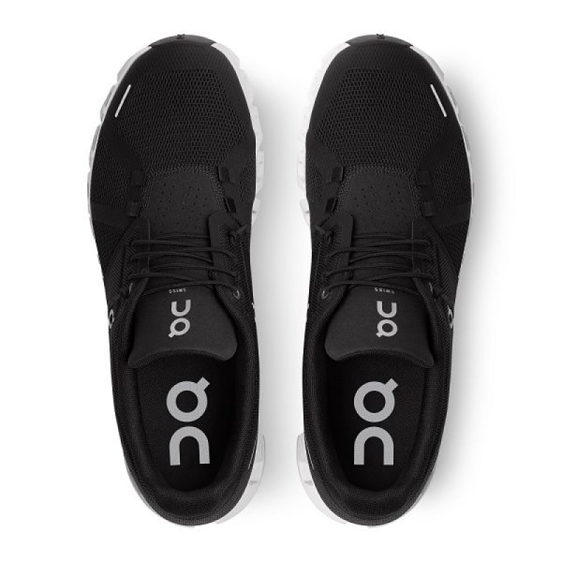 Black / White Men's On Running Cloud 5 Sneakers | 5783962_PH