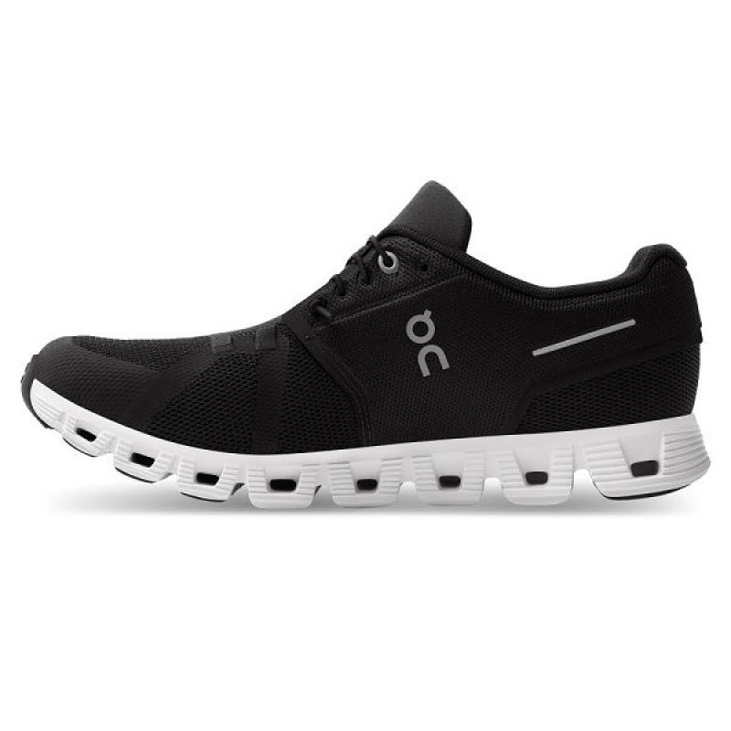 Black / White Men's On Running Cloud 5 Sneakers | 5783962_PH