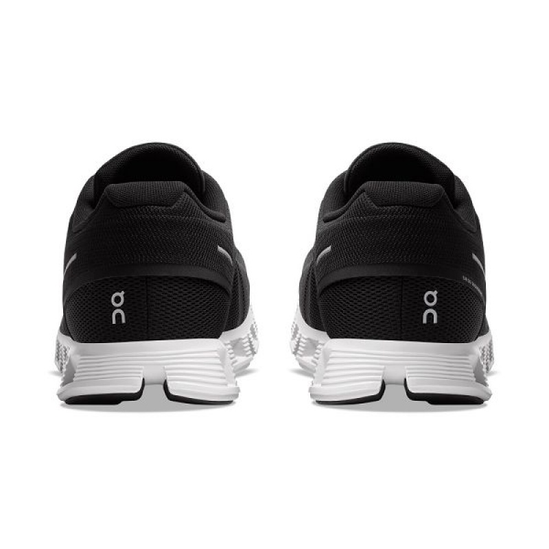 Black / White Men's On Running Cloud 5 Sneakers | 5783962_PH