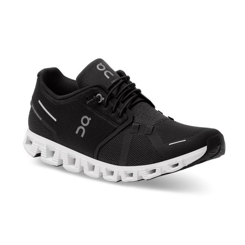 Black / White Men's On Running Cloud 5 Sneakers | 5783962_PH