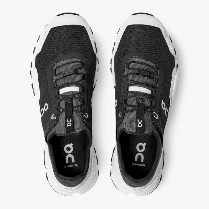 Black / White Men's On Running Cloudultra Hiking Shoes | 3915640_PH