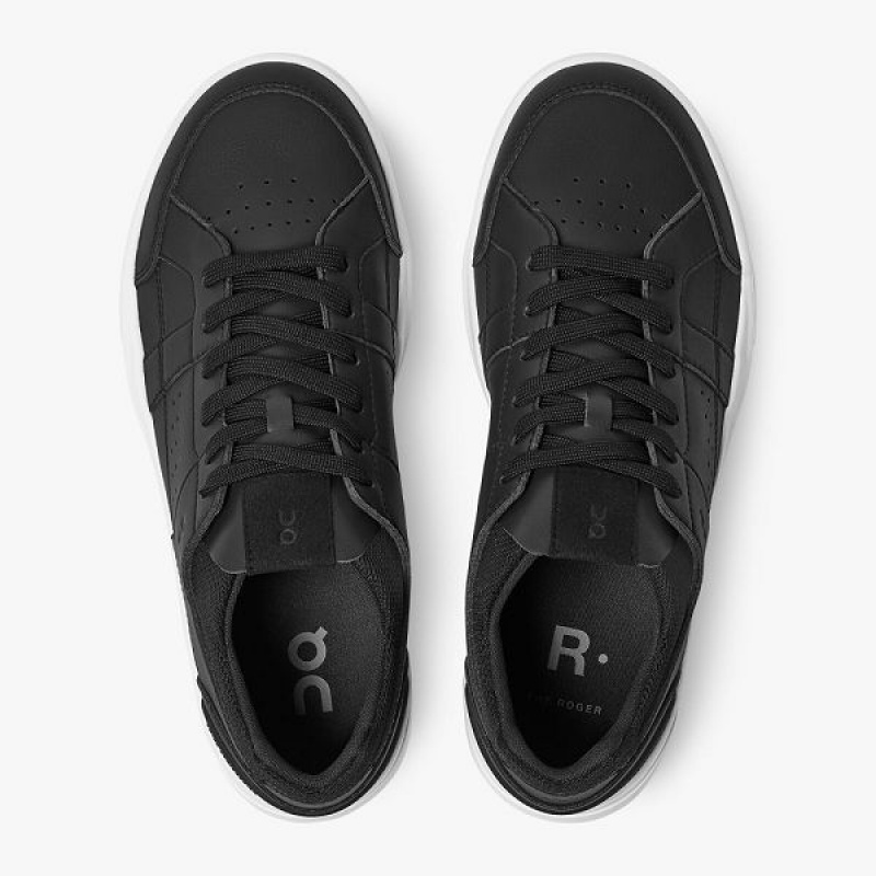 Black / White Men's On Running THE ROGER Clubhouse Sneakers | 5136289_PH