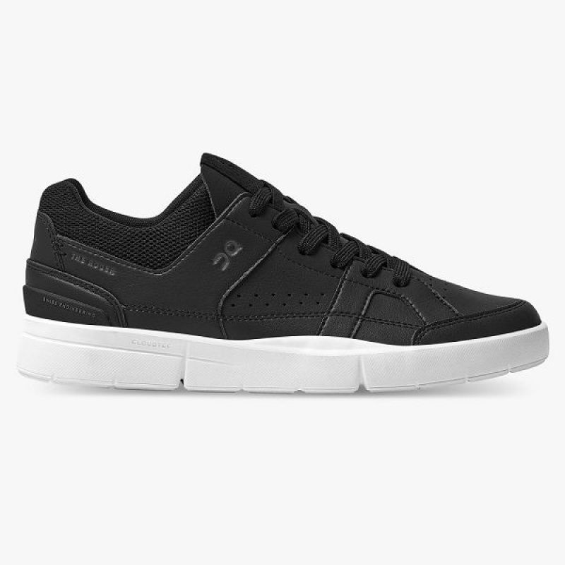 Black / White Men\'s On Running THE ROGER Clubhouse Sneakers | 5136289_PH