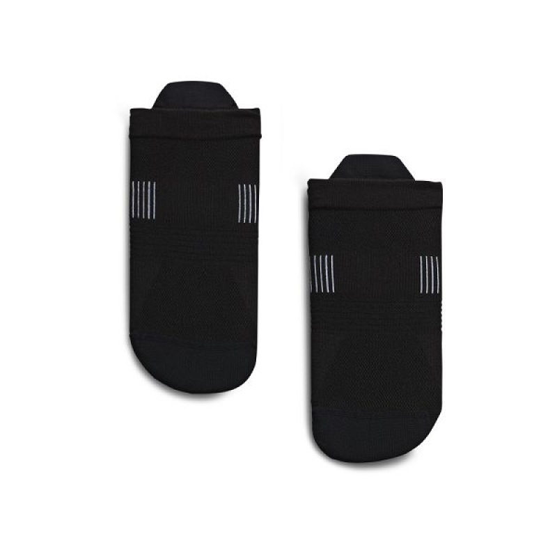 Black / White Men's On Running Ultralight Low Socks | 5609712_PH