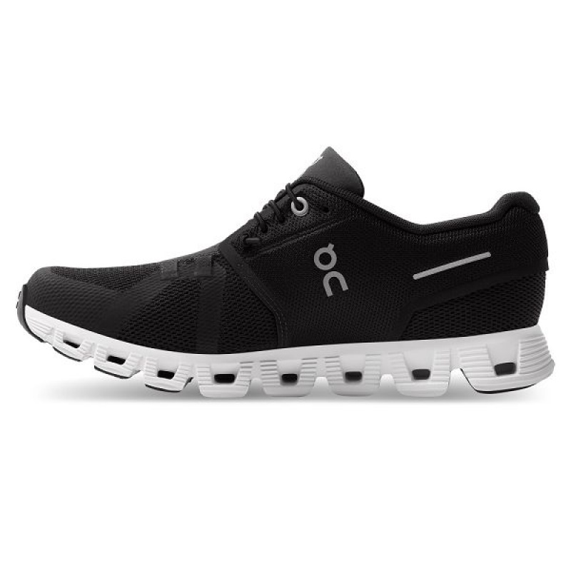 Black / White Women's On Running Cloud 5 Sneakers | 7542310_PH