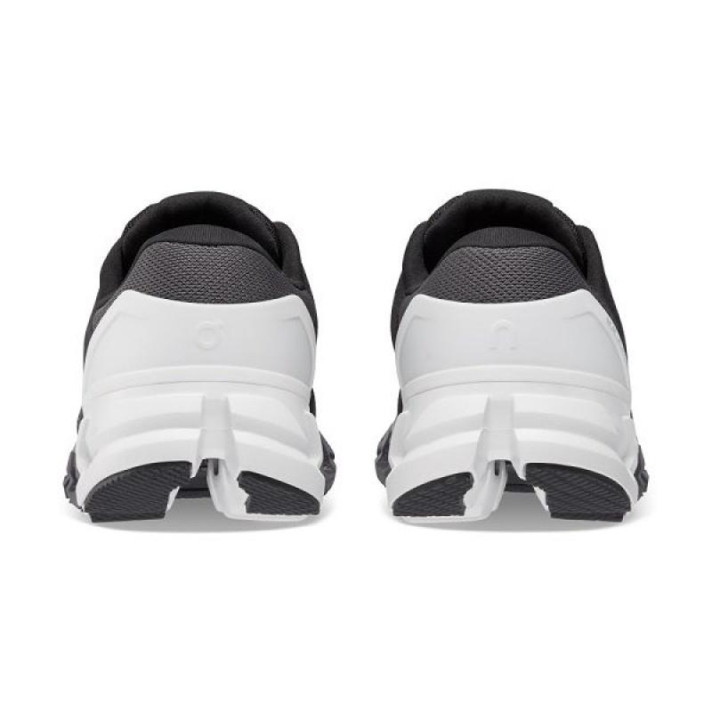 Black / White Women's On Running Cloudflyer 4 Wide Road Running Shoes | 6439150_PH