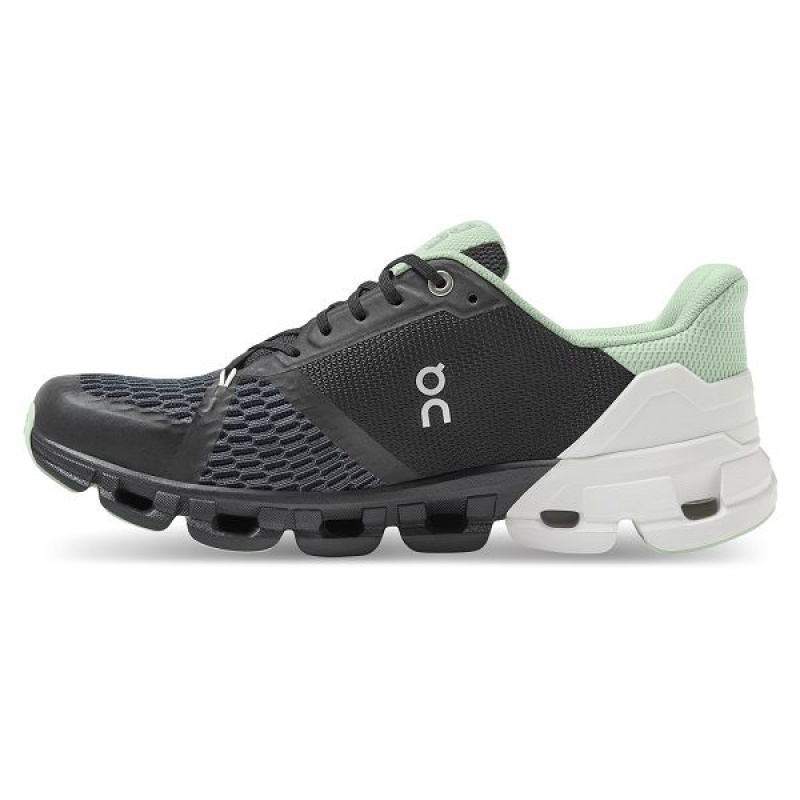 Black / White Women's On Running Cloudflyer 3 Wide Road Running Shoes | 8351742_PH