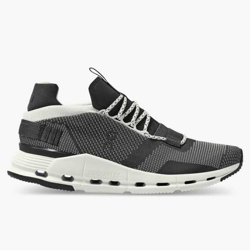 Black / White Women\'s On Running Cloudnova Sneakers | 643952_PH