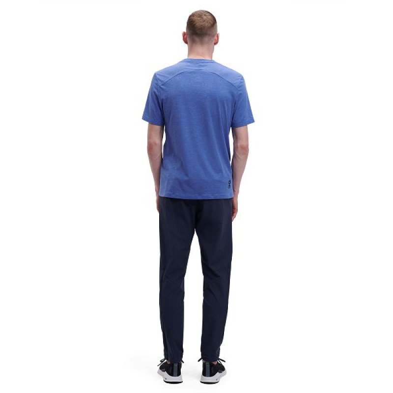 Blue Men's On Running Active-T T Shirts | 3785041_PH