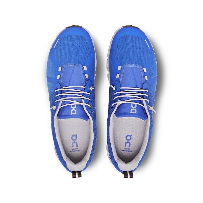 Blue Men's On Running Cloud 5 Waterproof Sneakers | 658427_PH