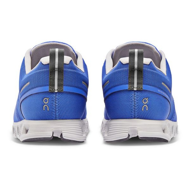 Blue Men's On Running Cloud 5 Waterproof Sneakers | 658427_PH