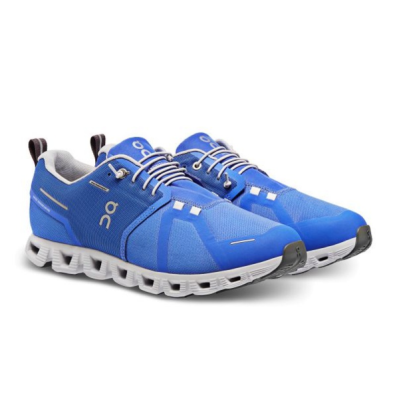 Blue Men's On Running Cloud 5 Waterproof Sneakers | 658427_PH