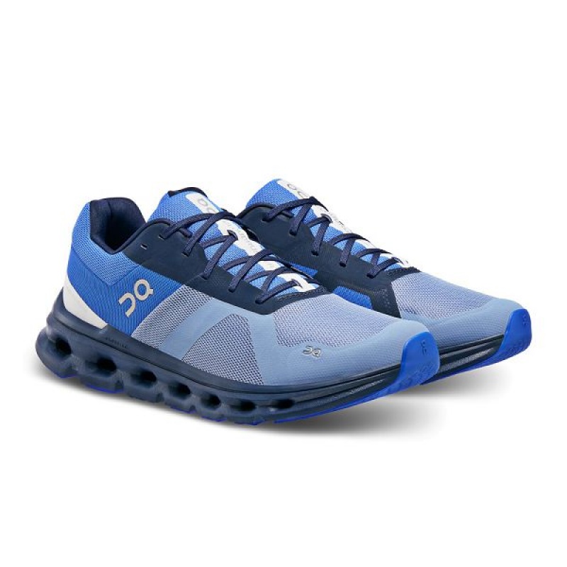 Blue Men's On Running Cloudrunner Road Running Shoes | 3817249_PH