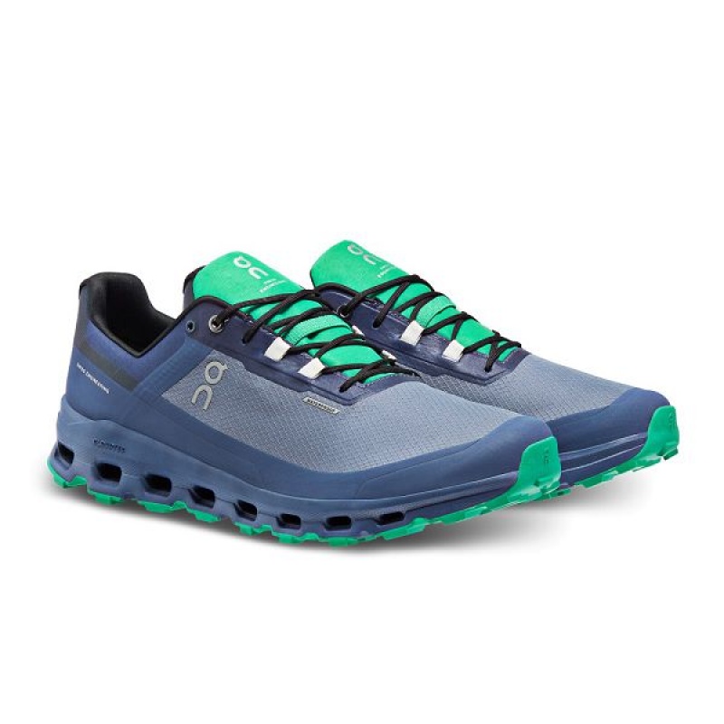 Blue Men's On Running Cloudvista Waterproof Trail Running Shoes | 6157028_PH