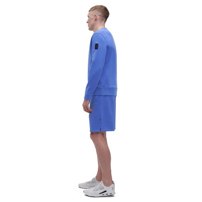 Blue Men's On Running Crew Neck Sweatshirts | 9702514_PH