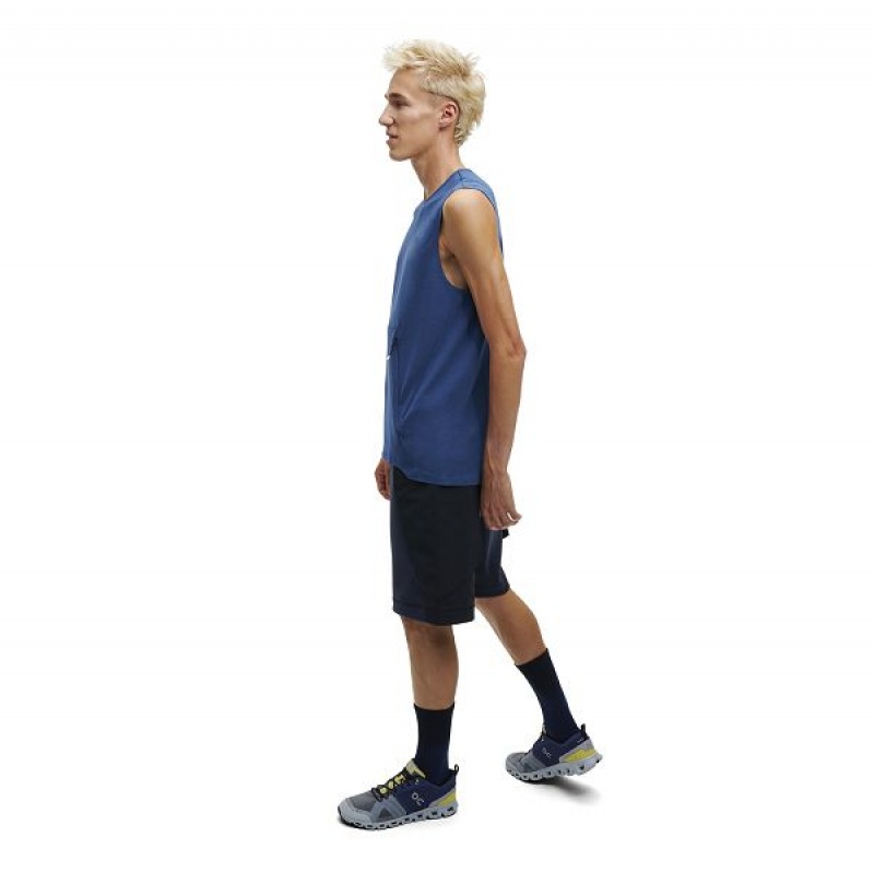 Blue Men's On Running Training Tanks | 5061843_PH