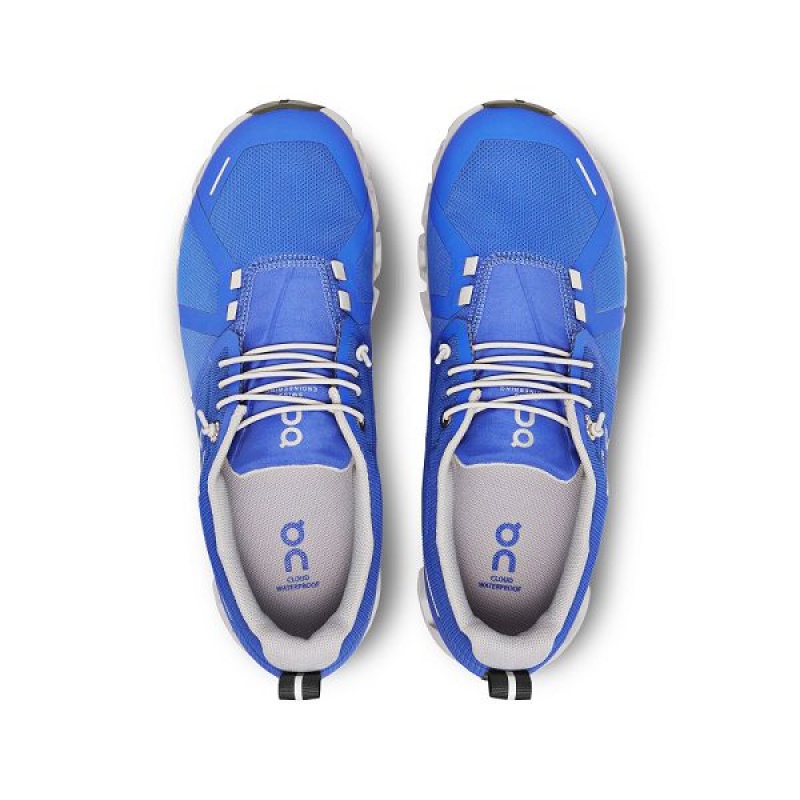 Blue Women's On Running Cloud 5 Waterproof Sneakers | 8263950_PH