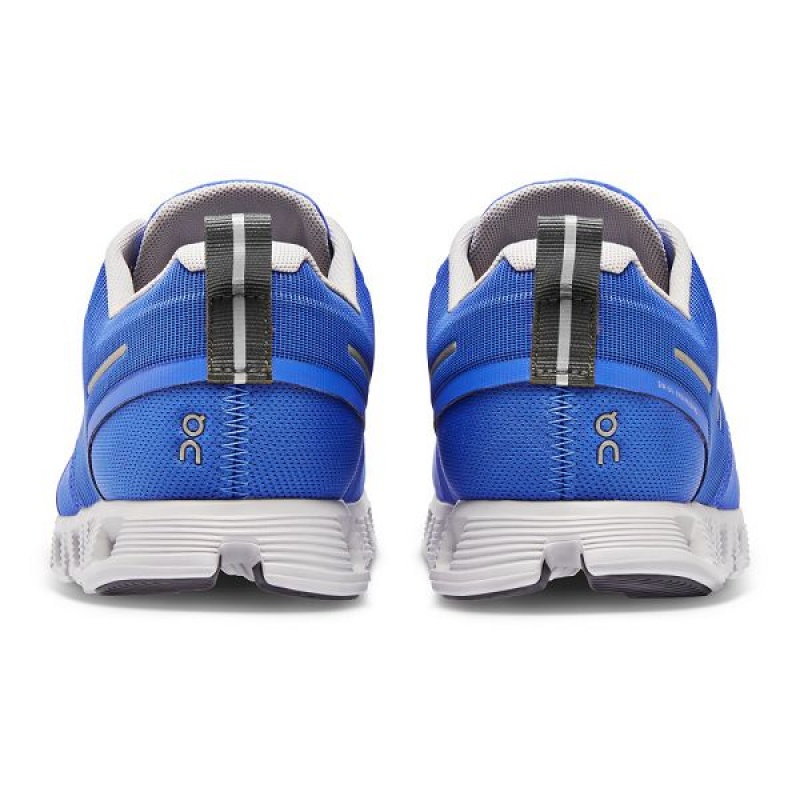 Blue Women's On Running Cloud 5 Waterproof Sneakers | 8263950_PH