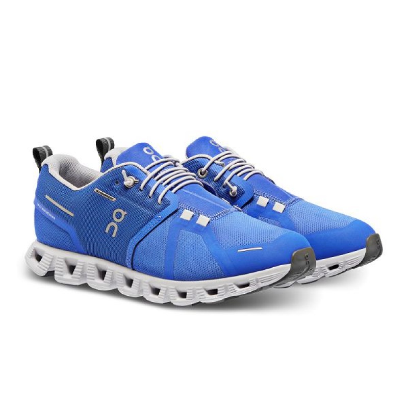 Blue Women's On Running Cloud 5 Waterproof Sneakers | 8263950_PH